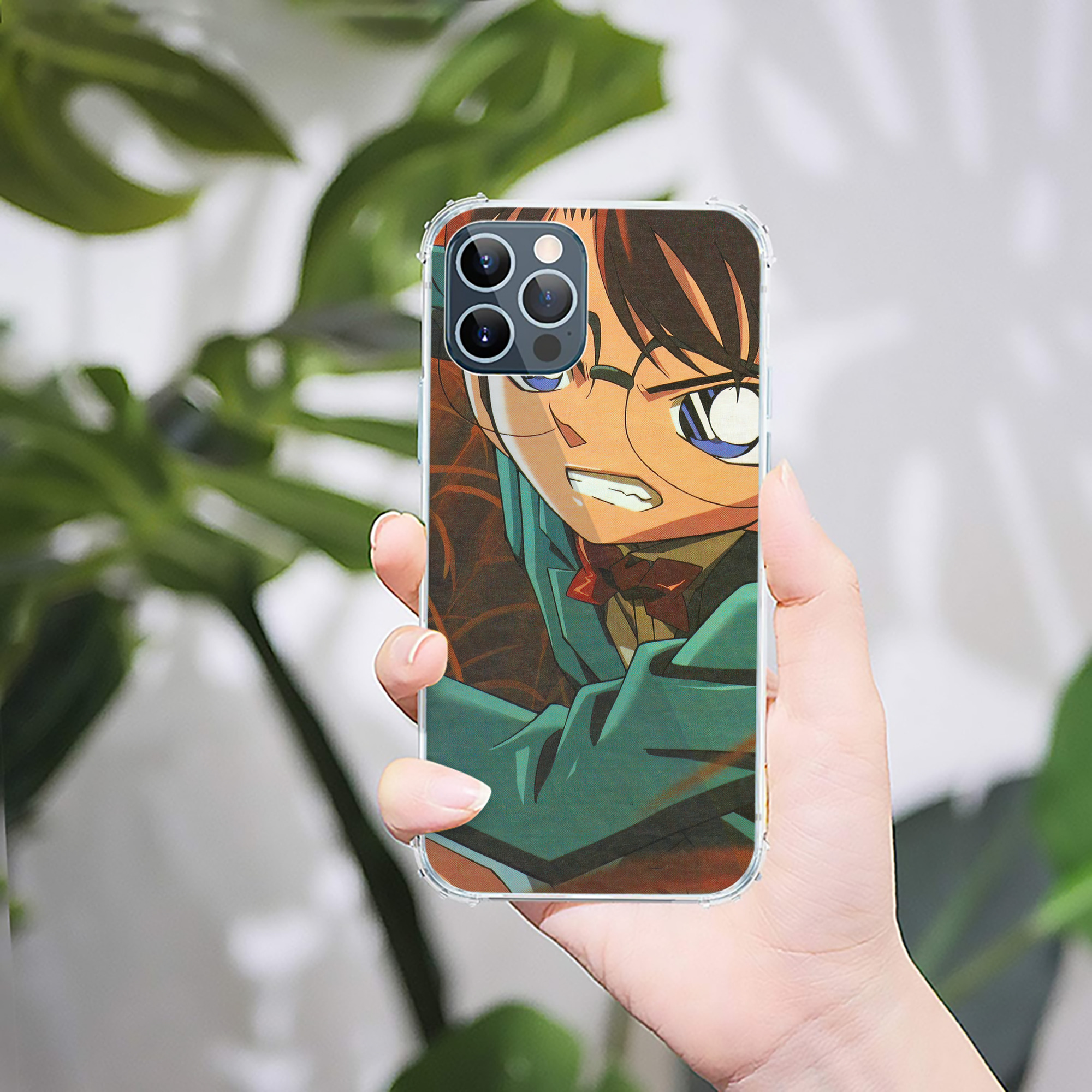 （画像用） 名探偵コナン Detective Conan 【iPhone 12シリーズ対応】透明スマホケース（クリアソフトケース）